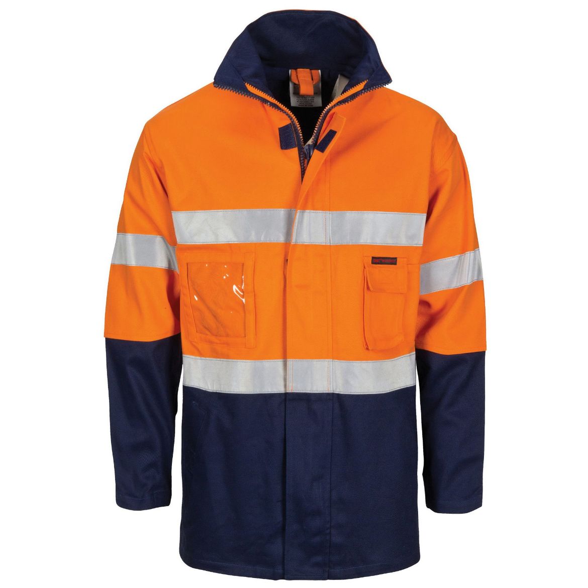 Picture of DNC HiVis Cotton Drill "2 in 1" Jacket with Generic Reflective R/Tape